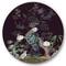 Designart - Chinoiserie With Birds and Peonies V - Traditional Metal Circle Wall Art